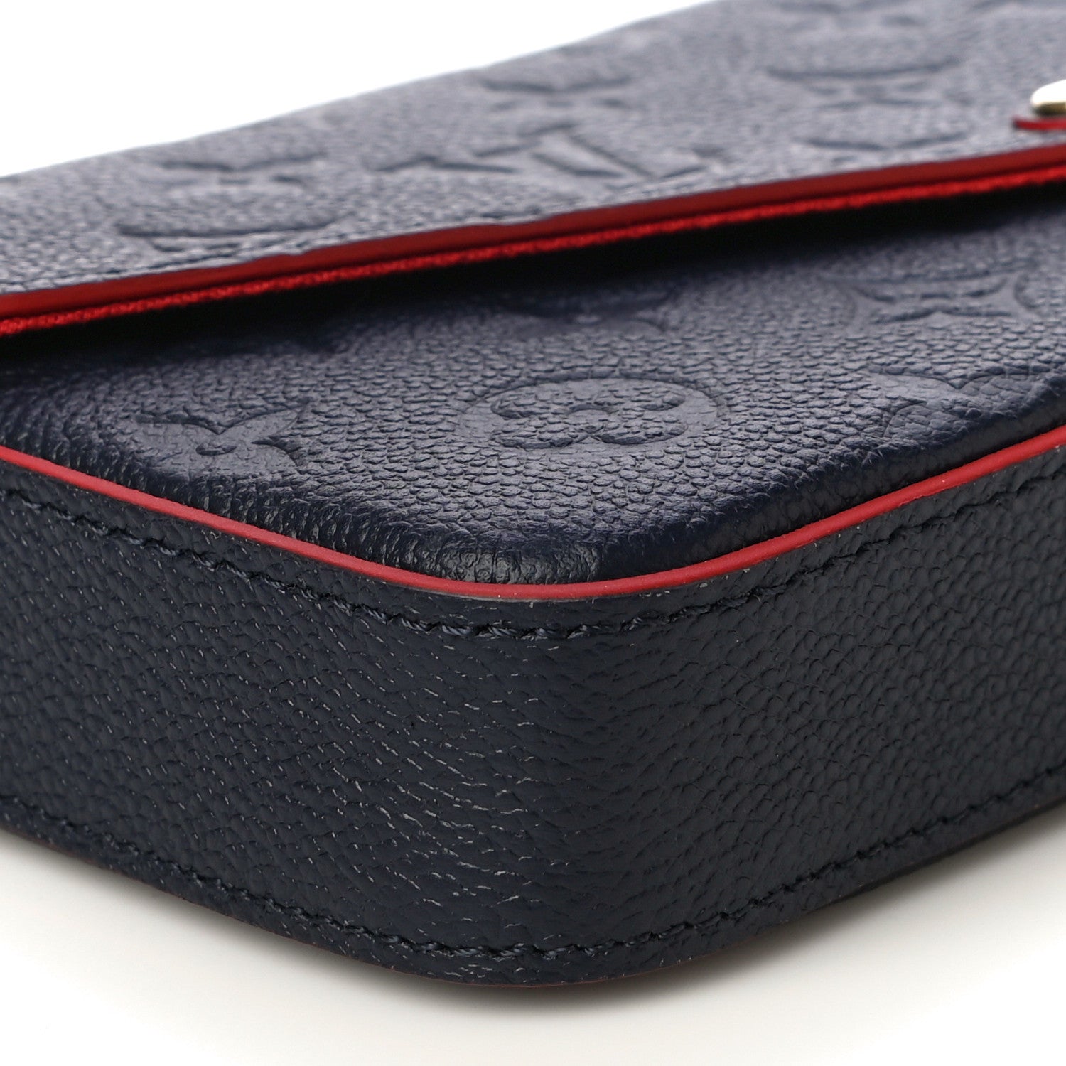Louis Vuitton Empreinte Pochette Felicie Chain Wallet Marine Rouge 10 of 14