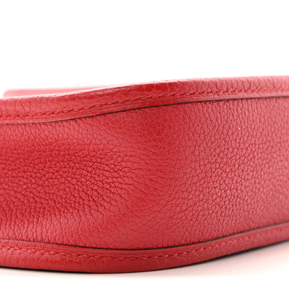Hermes Taurillon Clemence Evelyne TPM Rouge De Coeur 9 of 11