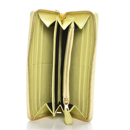 Balenciaga Agneau Giant 12 Gold Hardware Continental Zip Around Wallet Jaune Citronnade 5 of 12