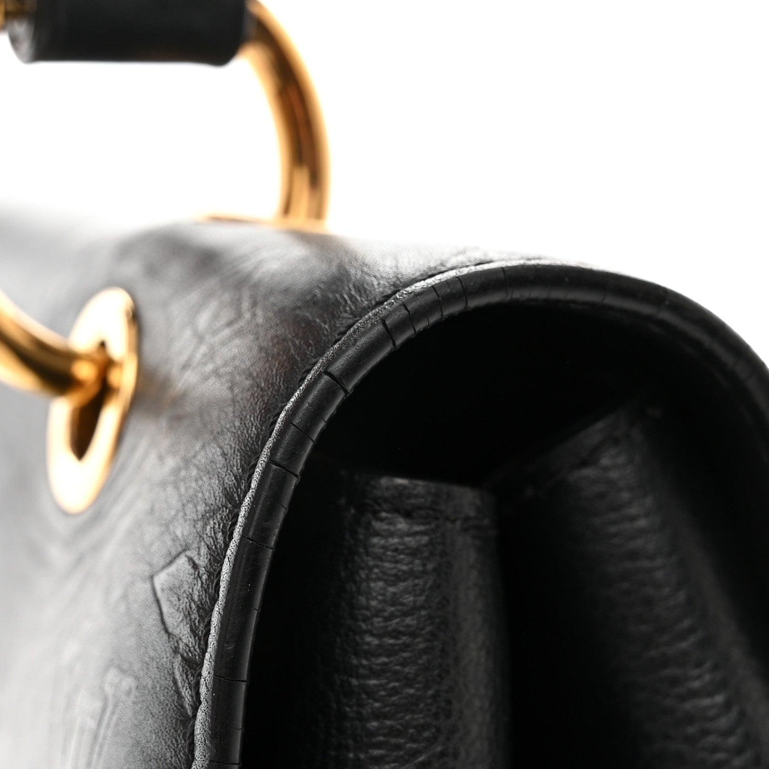 Louis Vuitton Calfskin Monogram Very One Handle Black 12 of 13