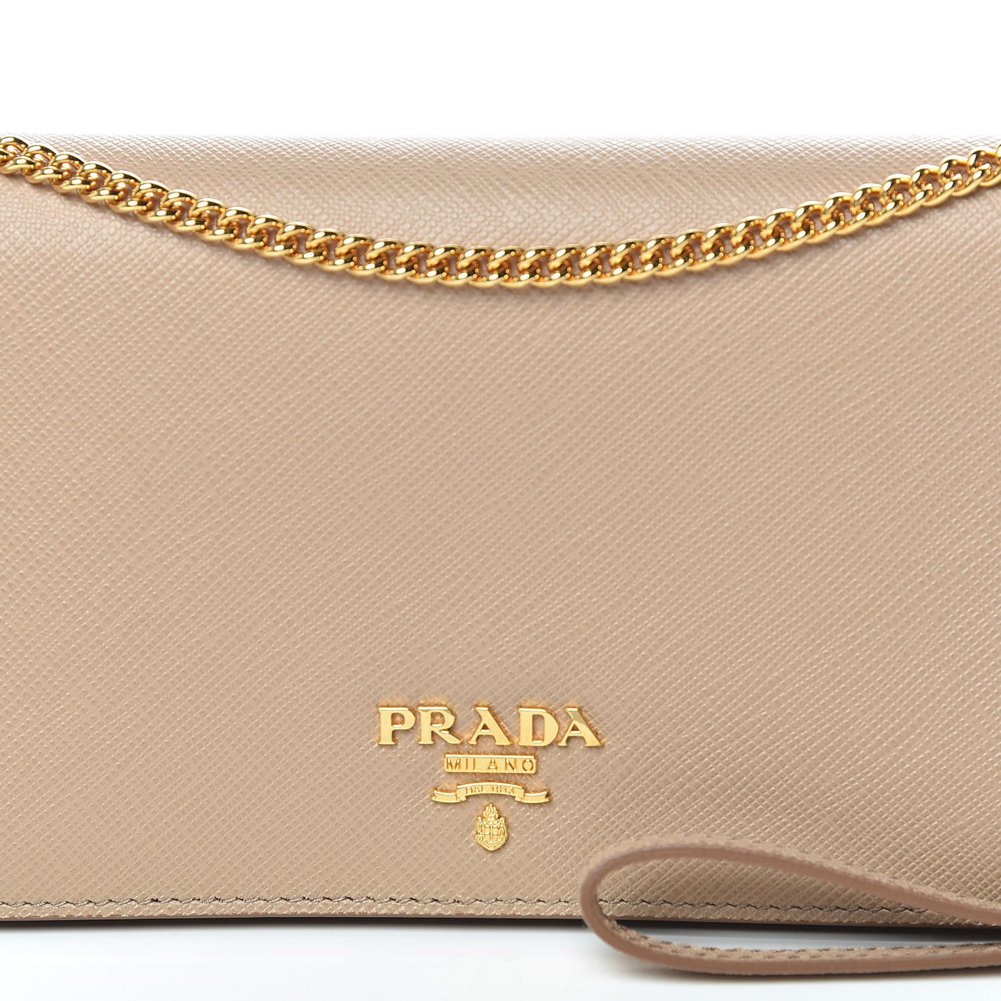 Saffiano Metal Phone Wristlet Crossbody Wallet Cammeo