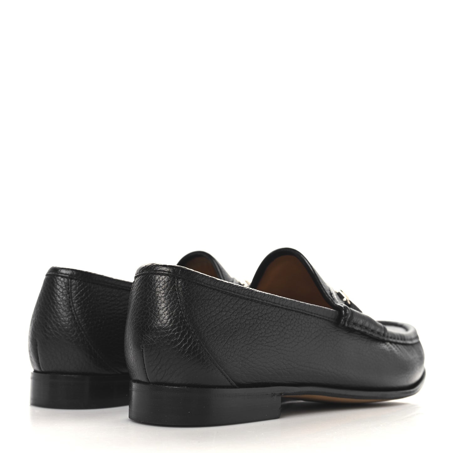 Road Calfskin Mens Horsebit Loafers 8.5 Black