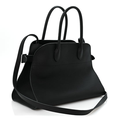 The Row Matte Grained Calfskin Soft Margaux 12 Black 3 of 9