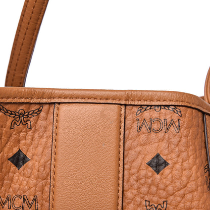 MCM Visetos Large Liz Reversible Shopper Tote Cognac 13 of 16