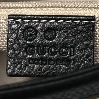 Gucci Dollar Calfskin Interlocking G Top Handle Shoulder Bag Black 6 of 12
