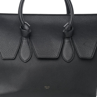 Celine Crisped Calfskin Medium Tie Knot Tote Black 16 of 16