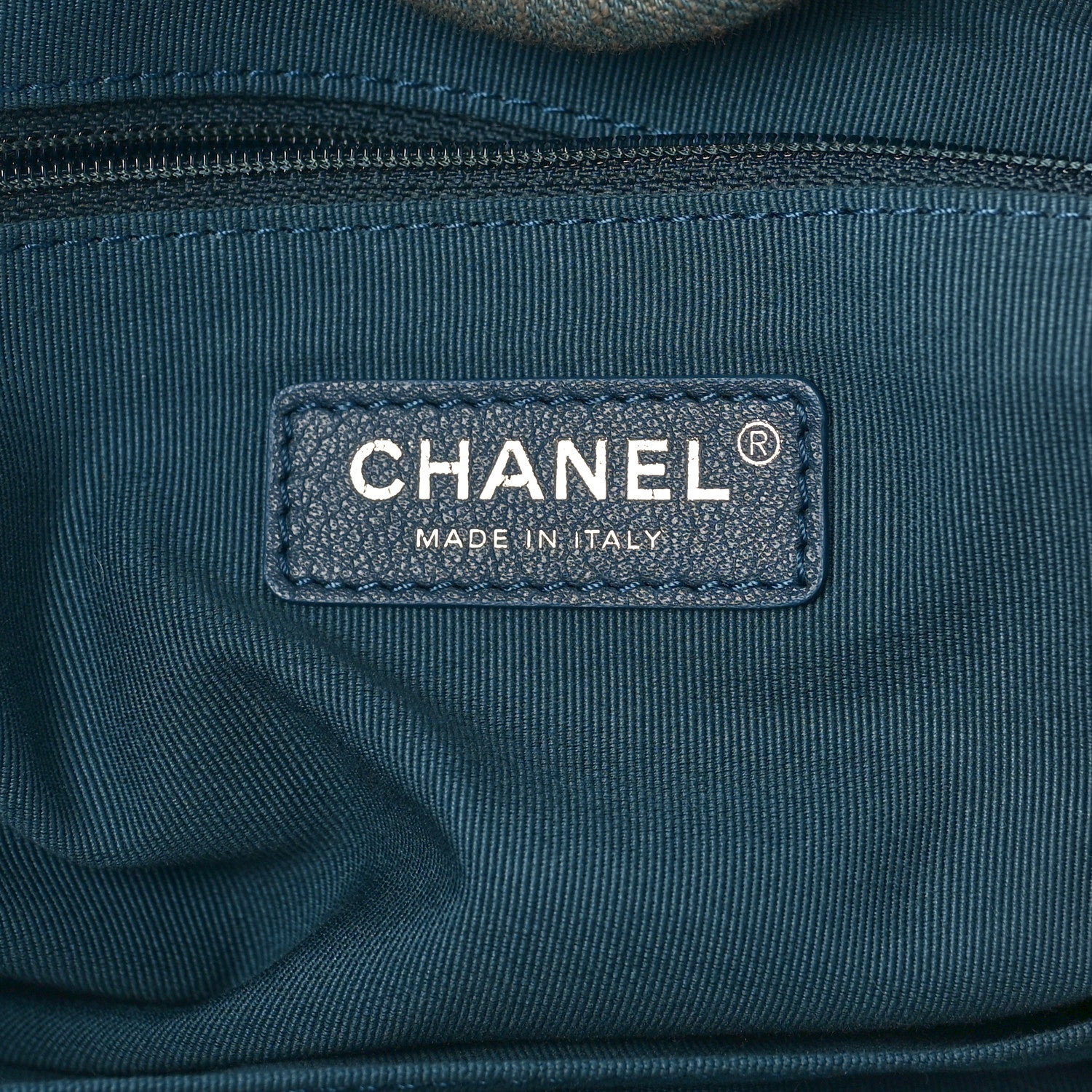Chanel Denim Small Deauville Tote Light Blue 7 of 11