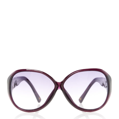 Louis Vuitton Acetate Oversized Sunglasses Z0270W Purple Glitter 2 of 9
