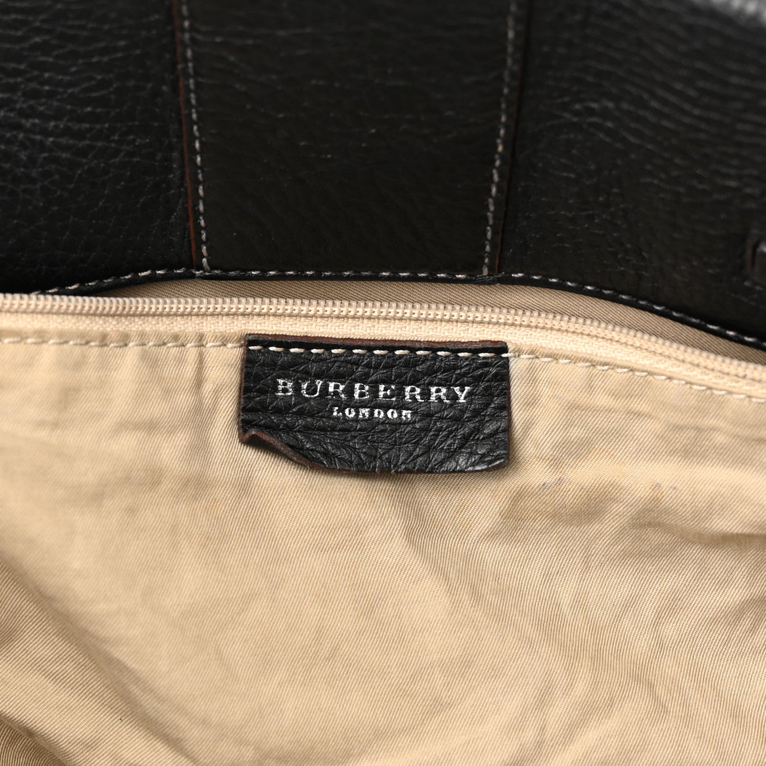 Burberry Textured Calfskin Tote Black 5 of 12