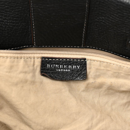 Burberry Textured Calfskin Tote Black 5 of 12