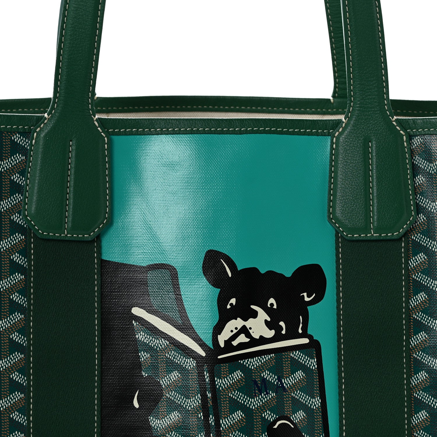 Goyard Goyardine Villette Tote Green 8 of 13
