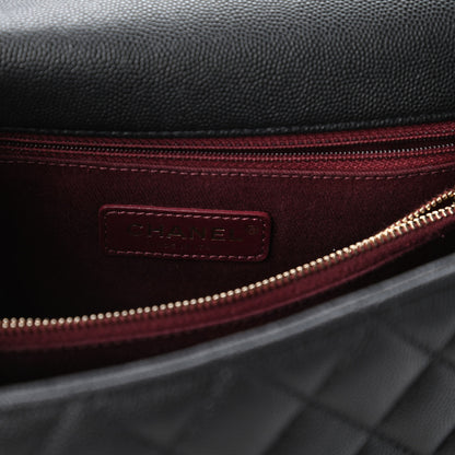 Chanel Caviar Quilted Small Coco Handle Flap Black 8 of 11