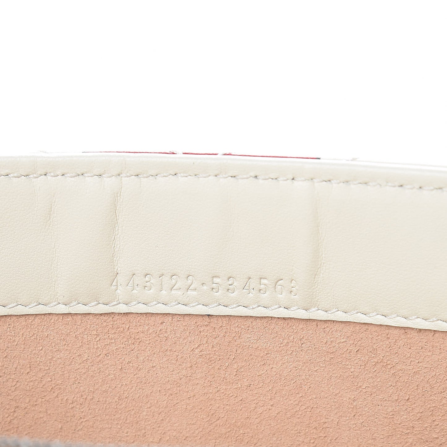 Calfskin Matelasse Trompe L'Oeil Print Mini GG Marmont Chain Wallet White