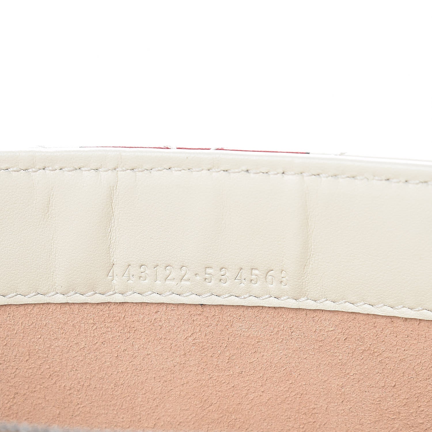 Gucci Calfskin Matelasse Trompe L'Oeil Print Mini GG Marmont Chain Wallet White 6 of 13