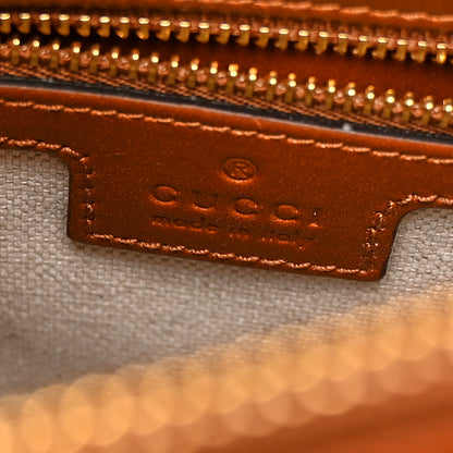 Gucci Charisma Calfskin Gucci Embossed Medium Diana Tote Bag Peanut Brown 6 of 12