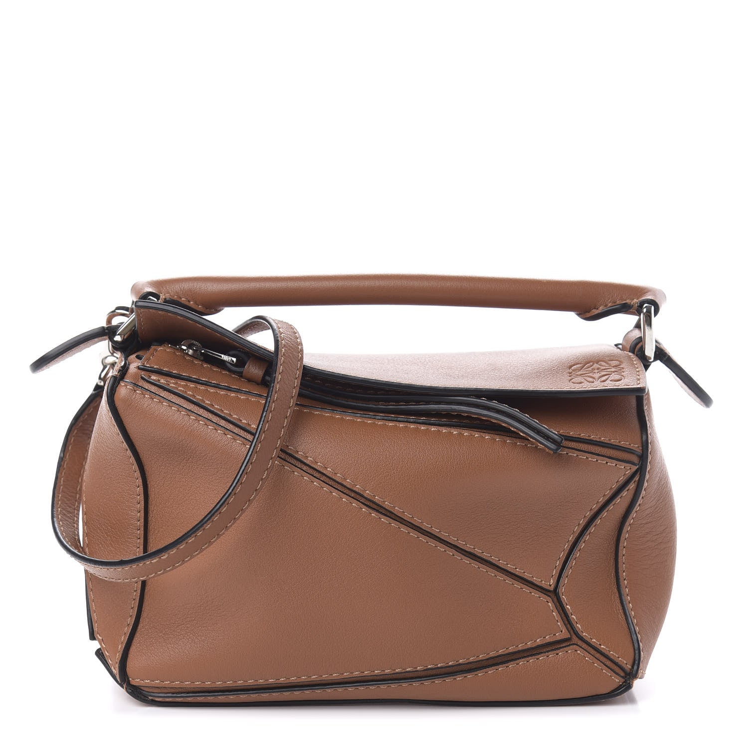 Loewe Calfskin Mini Puzzle Bag Tan 1 of 10