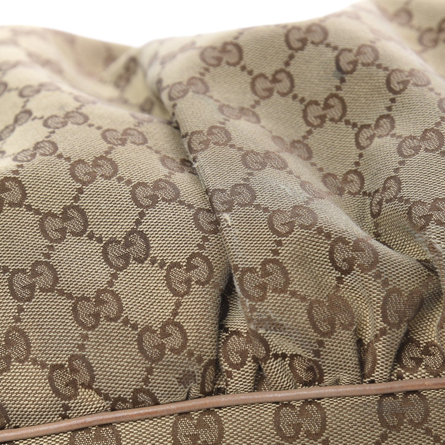 Gucci Monogram Large Jockey Hobo Beige 16 of 23