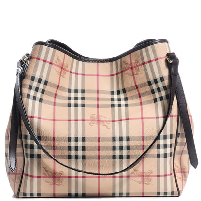 Burberry Haymarket Check Large Canterbury Hobo 1 of 8