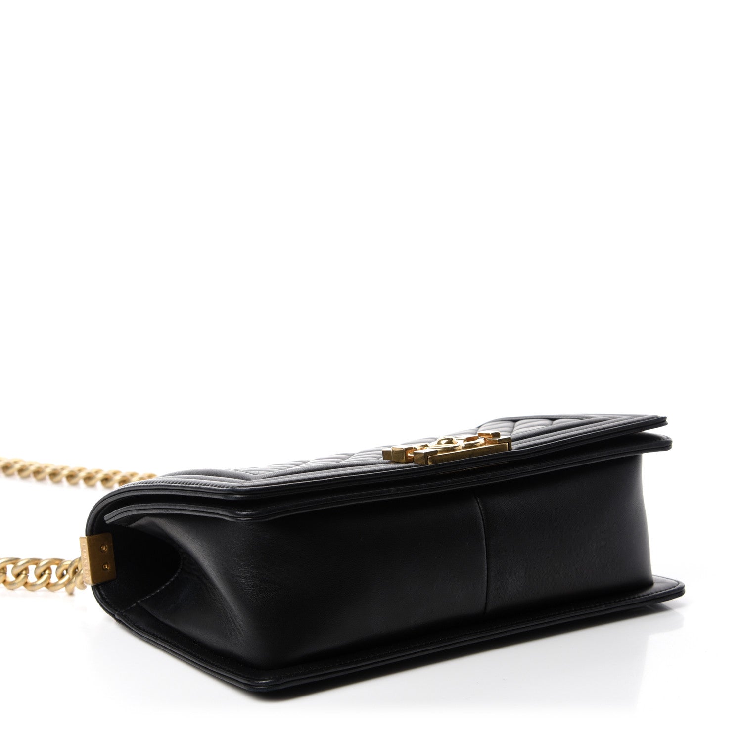 Chanel Lambskin Quilted Medium Boy Flap Black 4 of 11