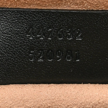 Gucci Calfskin Matelasse Small GG Marmont Chain Shoulder Bag Black 7 of 11
