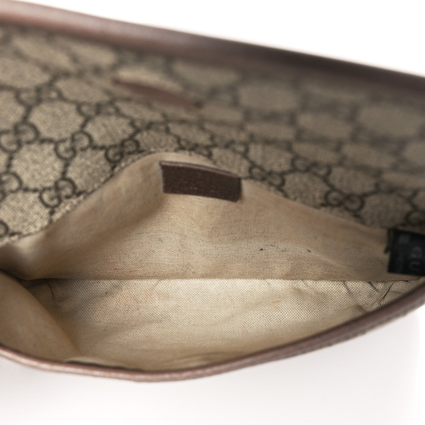 GG Supreme Monogram Neo Vintage Web Belt Bag Brown