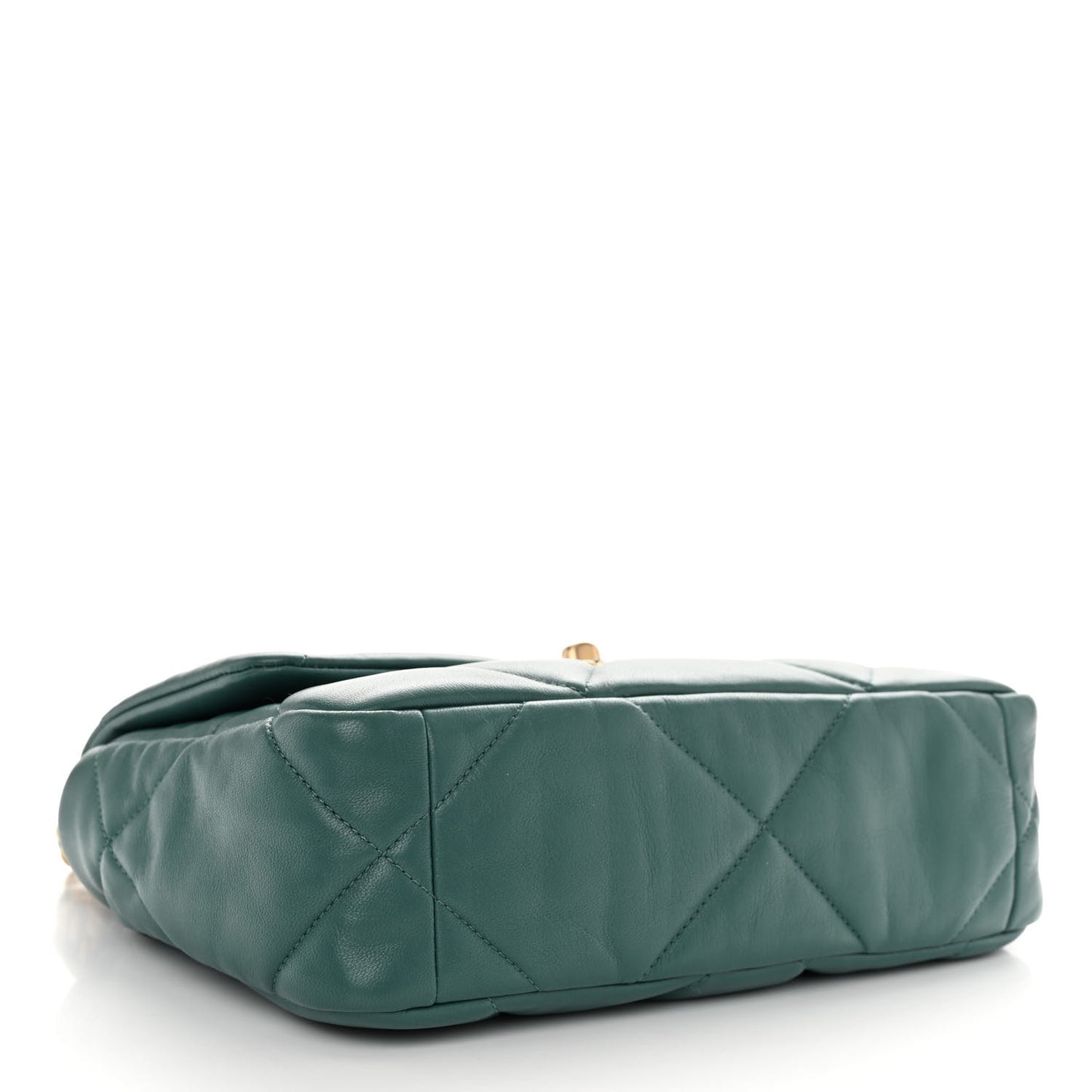 Lambskin Quilted Medium Chanel 19 Flap Green