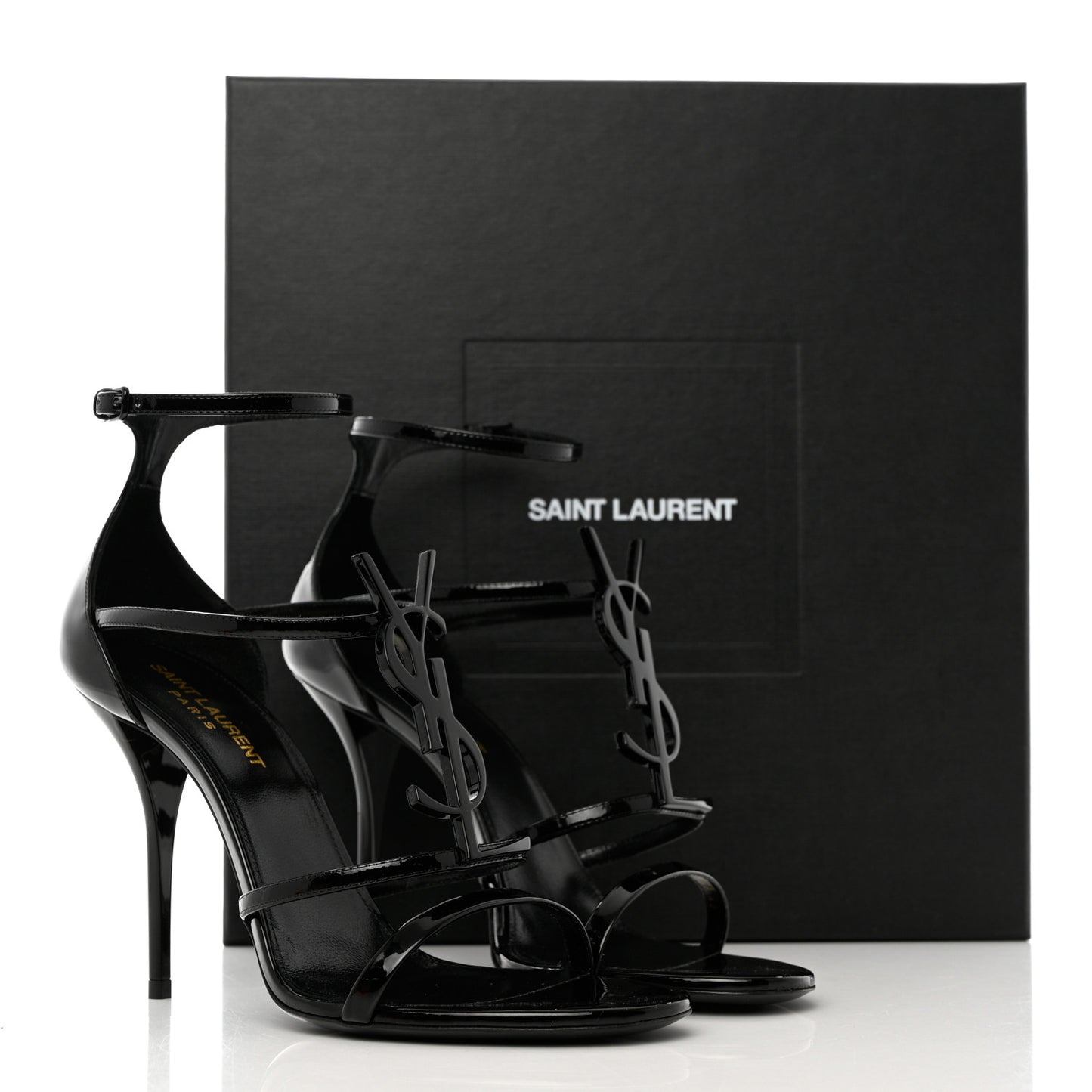 Patent Cassandra 100 Sandals 38.5 Black