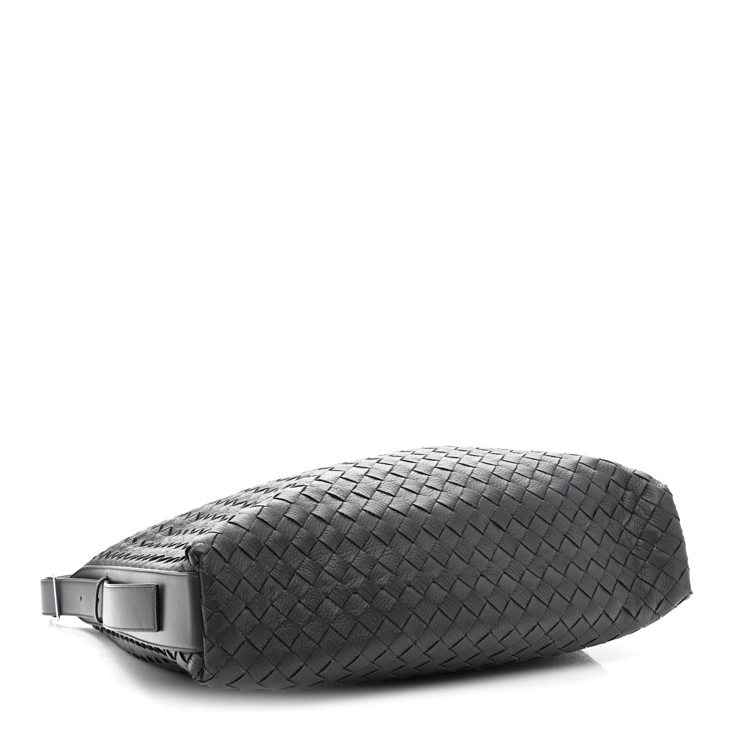 Bottega Veneta Deerskin Intrecciato Medium Traveler Hobo Black 4 of 11