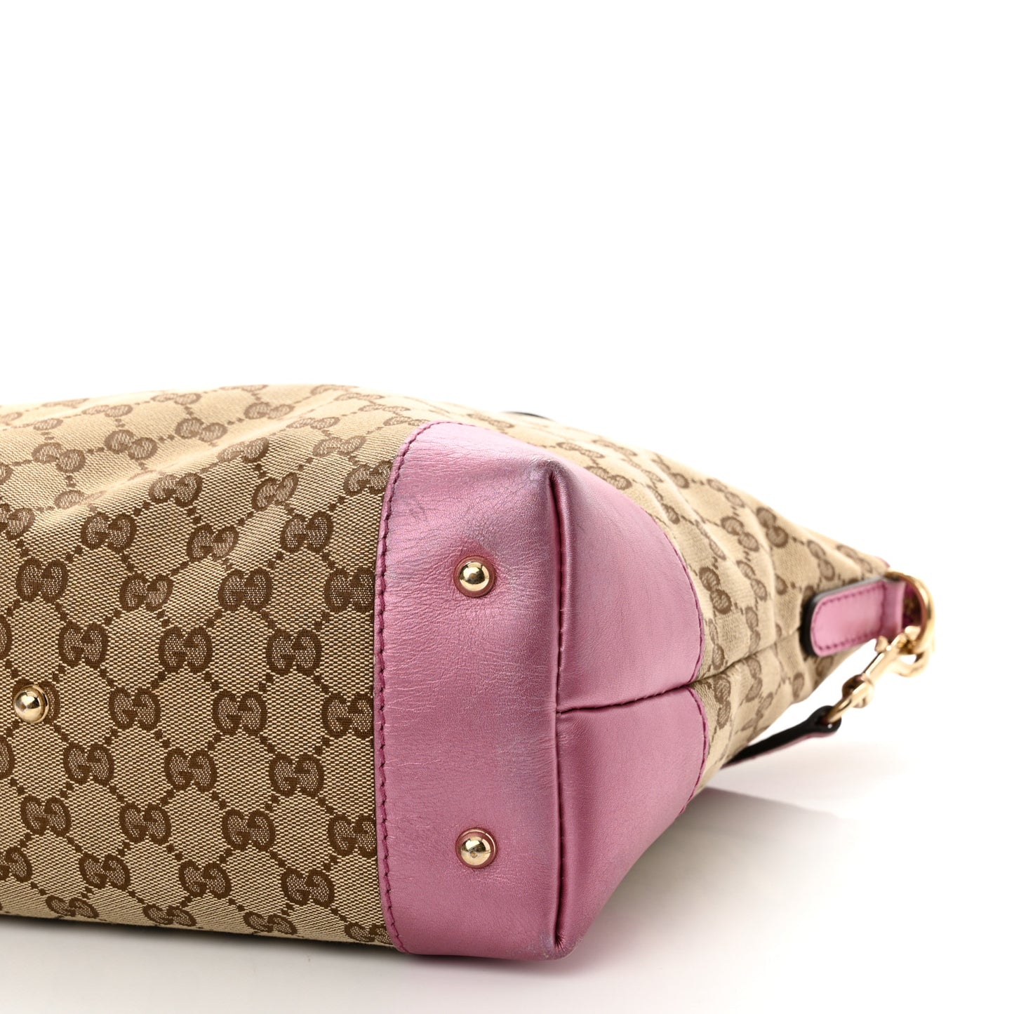 Monogram Heart Bit Charm Top Handle Tote Pink