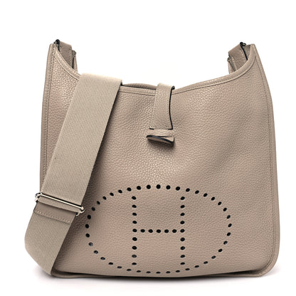Hermes Taurillon Clemence Evelyne III GM Gris Tourterelle 1 of 10