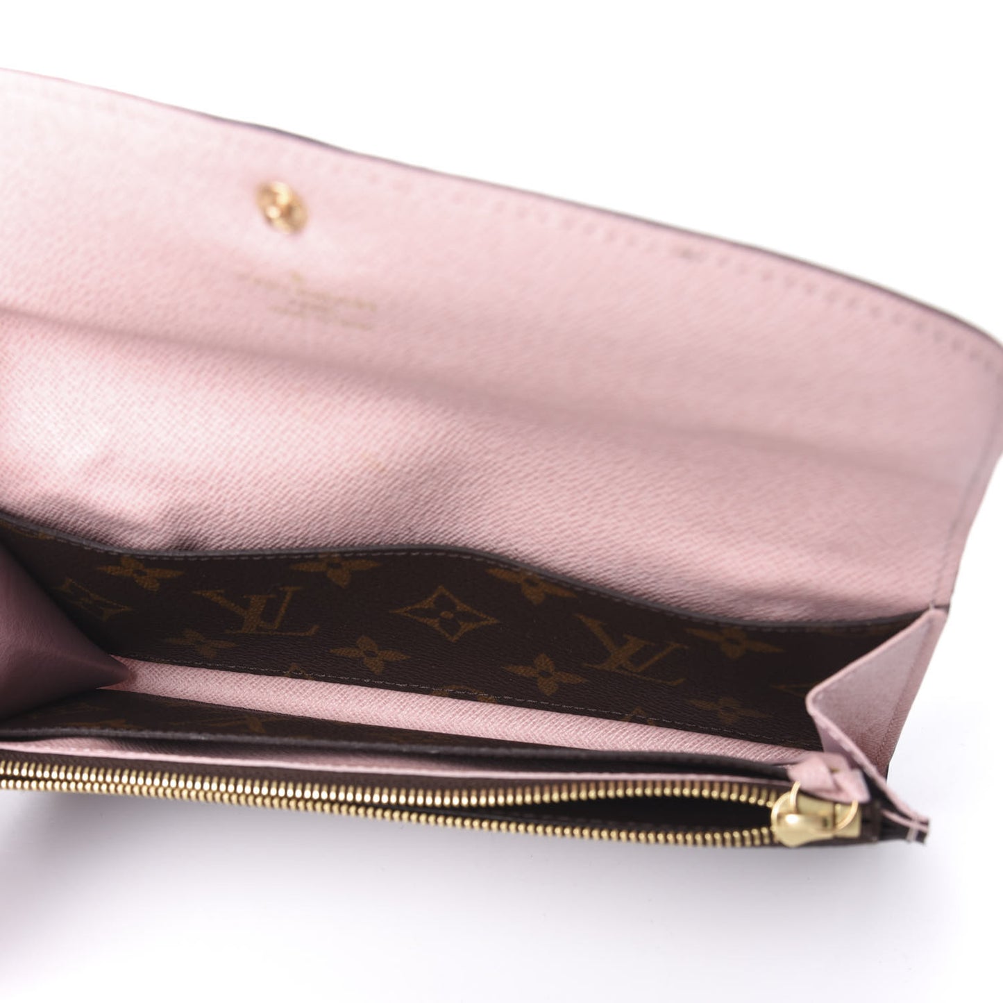 Monogram Emilie Wallet Rose Ballerine
