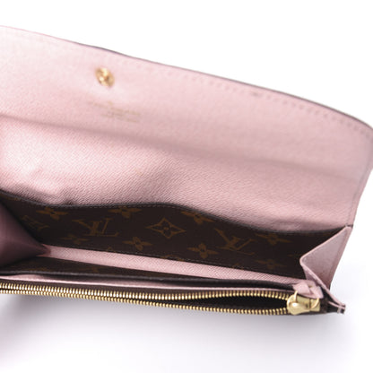 Louis Vuitton Monogram Emilie Wallet Rose Ballerine 10 of 12