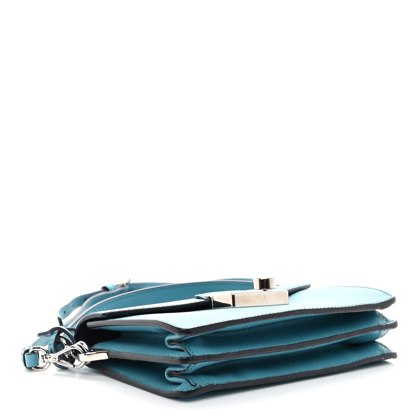 Saffiano Sound Crossbody Bag Turchese