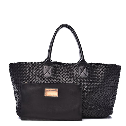 Bottega Veneta Nappa Intrecciato Medium Cabat Black 1 of 12