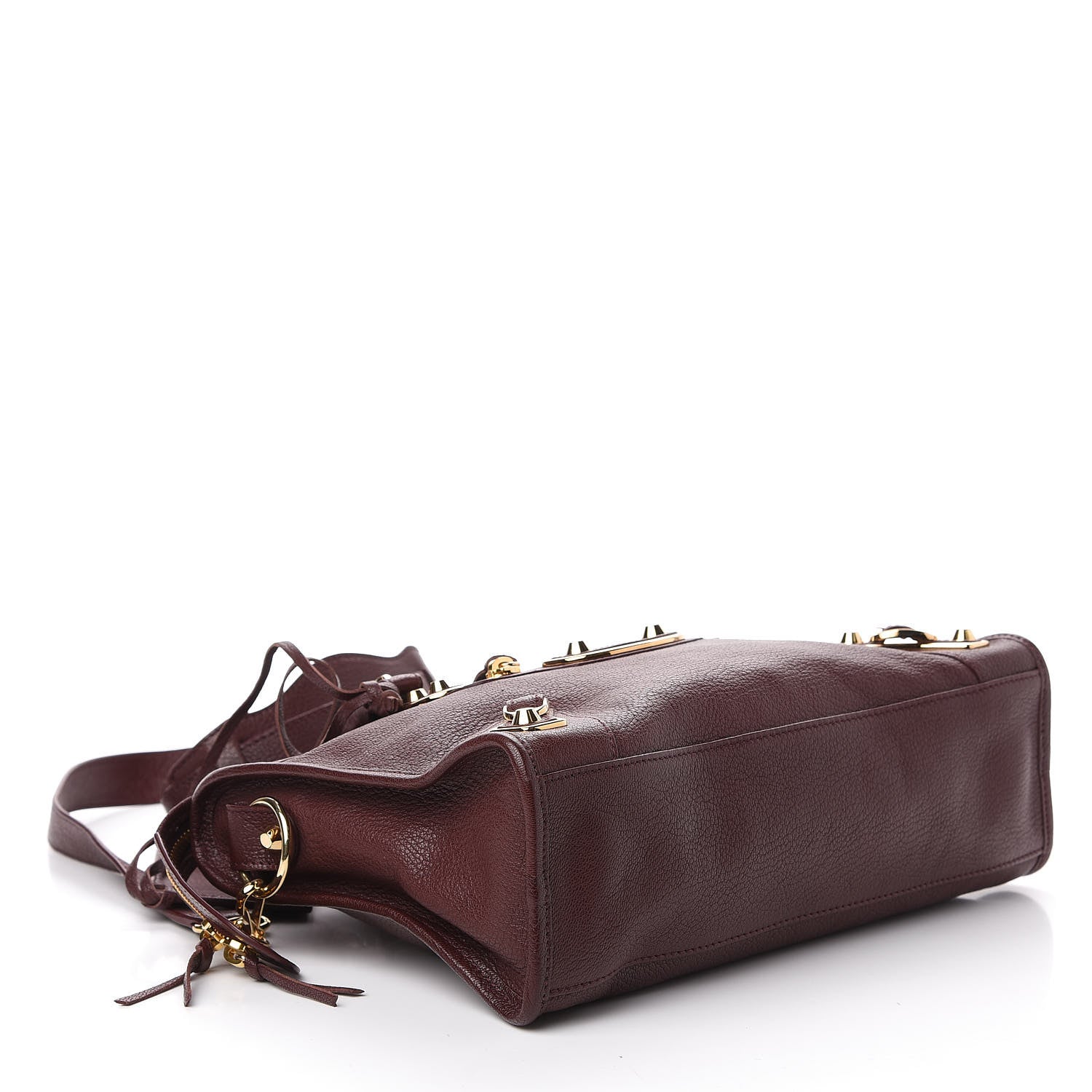 Balenciaga Chevre Gold Metallic Edge Hardware S City Rouge Pourpre 5 of 13