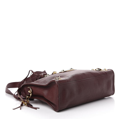 Balenciaga Chevre Gold Metallic Edge Hardware S City Rouge Pourpre 5 of 13