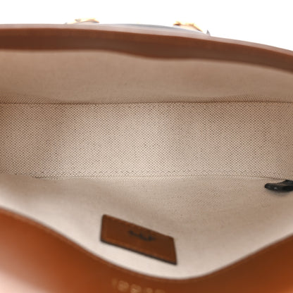 Gucci New Canvas Charisma Calfskin Crystal GG Monogram Mini Horsebit 1955 Shoulder Bag Camel Ebony 5 of 10