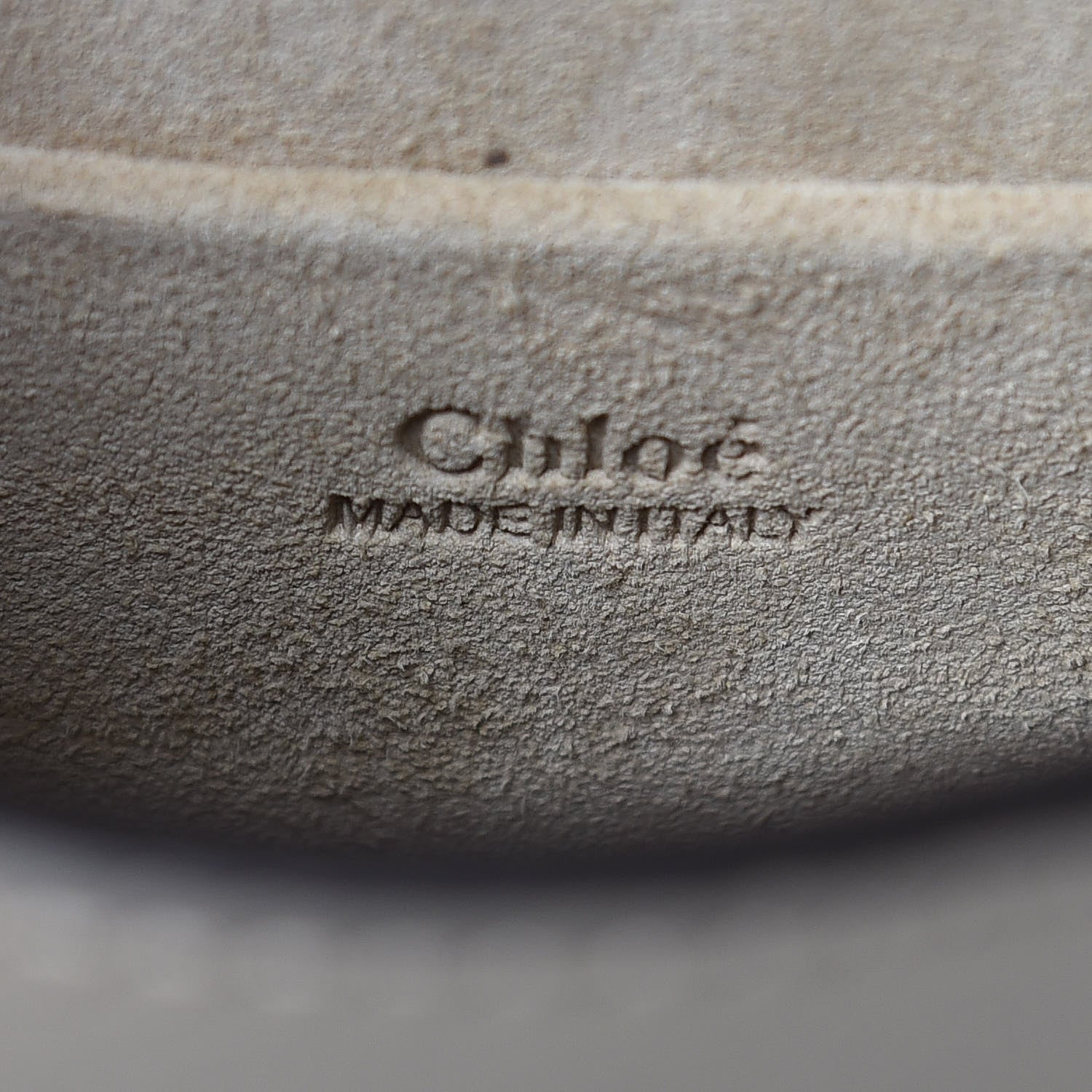 Chloe Calfskin Suede Small Nile Bracelet Bag Motty Grey 6 of 8