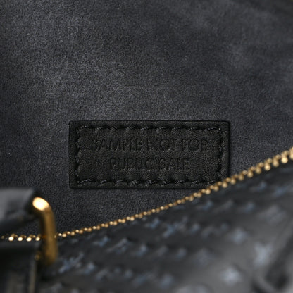 Louis Vuitton Calfskin Nanogram Embossed Speedy 20 Black 7 of 14