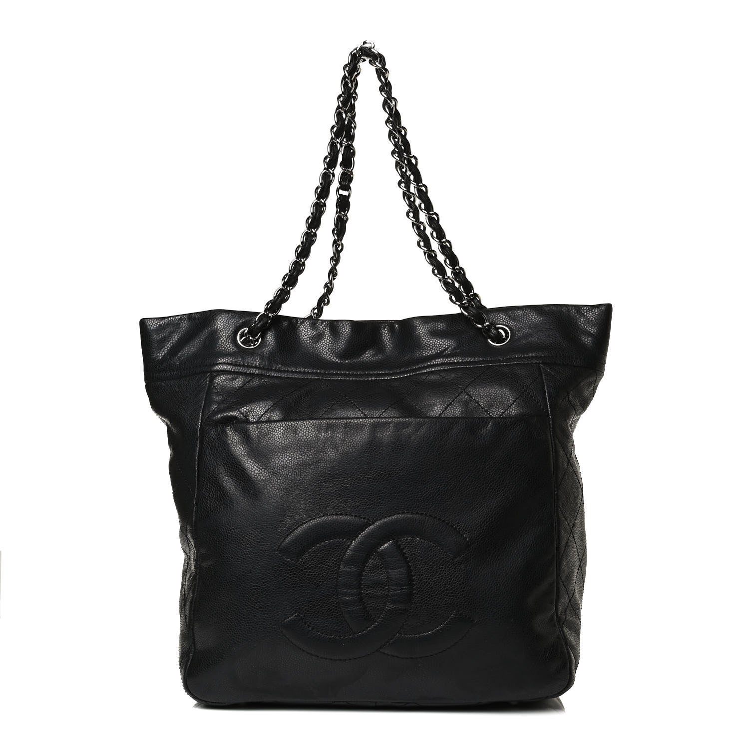 Chanel Soft Caviar Large Timeless CC Shopping Tote Black 1 of 19