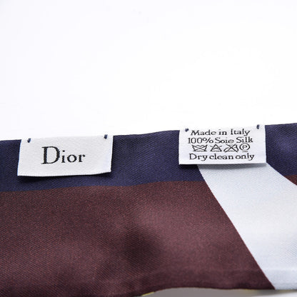 Christian Dior Silk ABCDior R Mitzah Scarf Yellow 4 of 5
