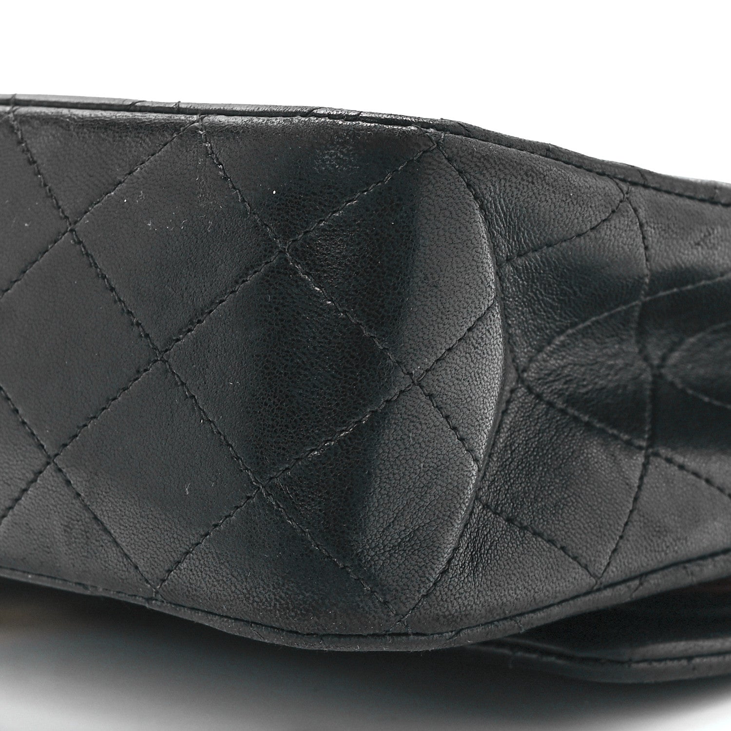 Chanel Lambskin Quilted Medium Double Flap Black 12 of 12