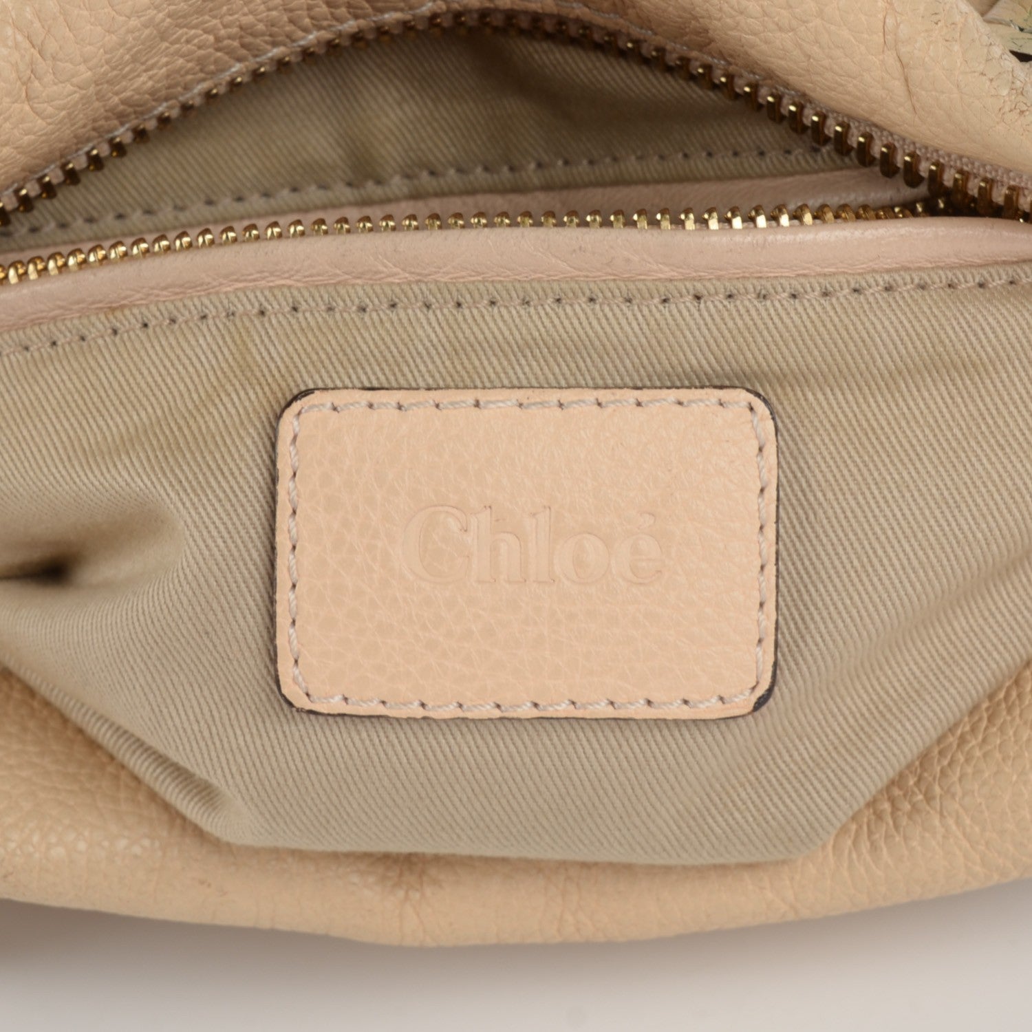 Chloe Calfskin Medium Paraty Biscotti Beige 6 of 14