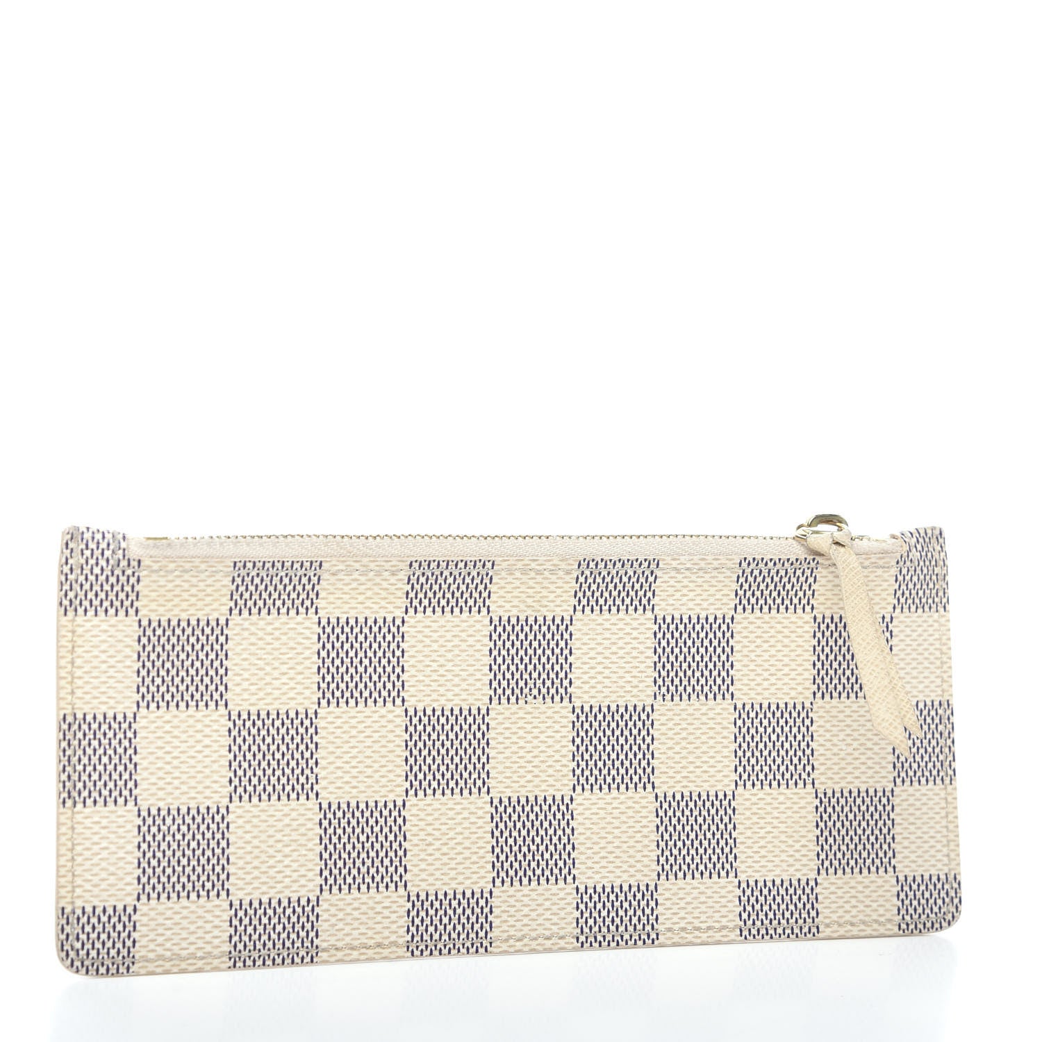 Louis Vuitton Damier Azur Felicie Chain Wallet Zippered Insert Rose Ballerine 2 of 5