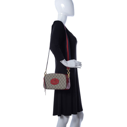Gucci GG Supreme Monogram Web Neo Vintage Shoulder Bag Beige Red 2 of 9