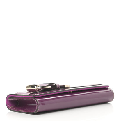 Gucci Patent Romy Clutch Purple 4 of 7