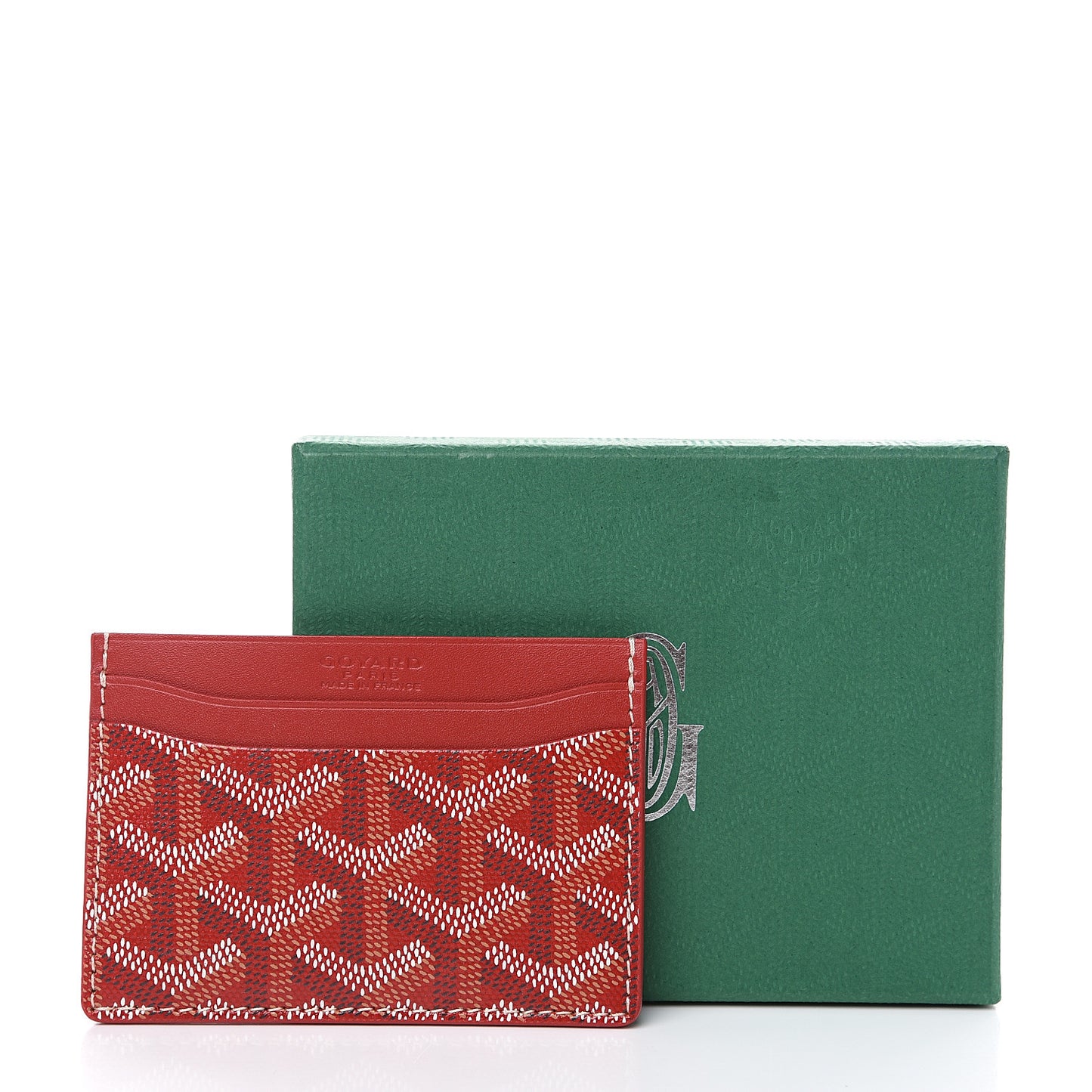 Goyardine Saint Sulpice Card Holder Red