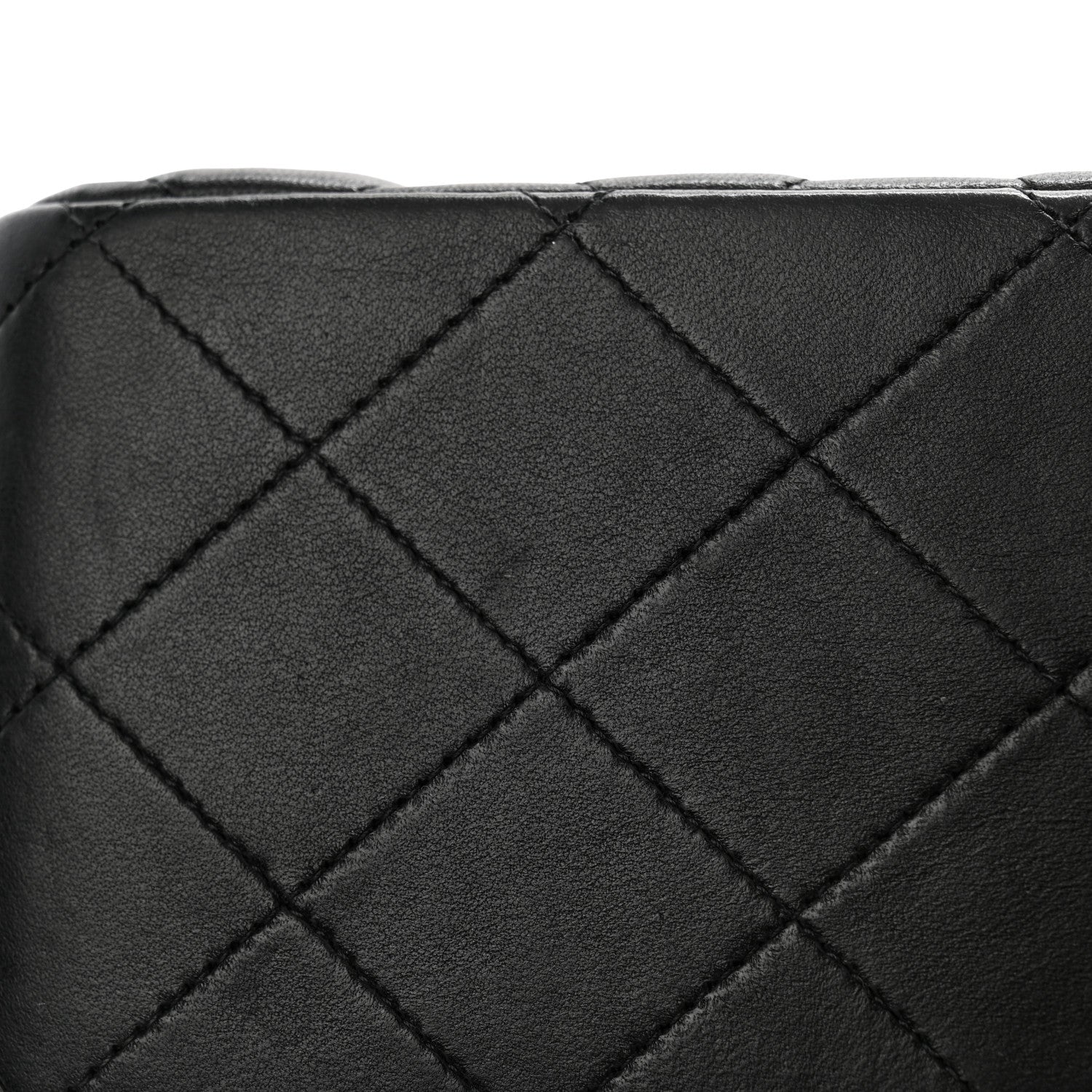 Chanel Lambskin Quilted Jumbo Double Flap Black 12 of 15