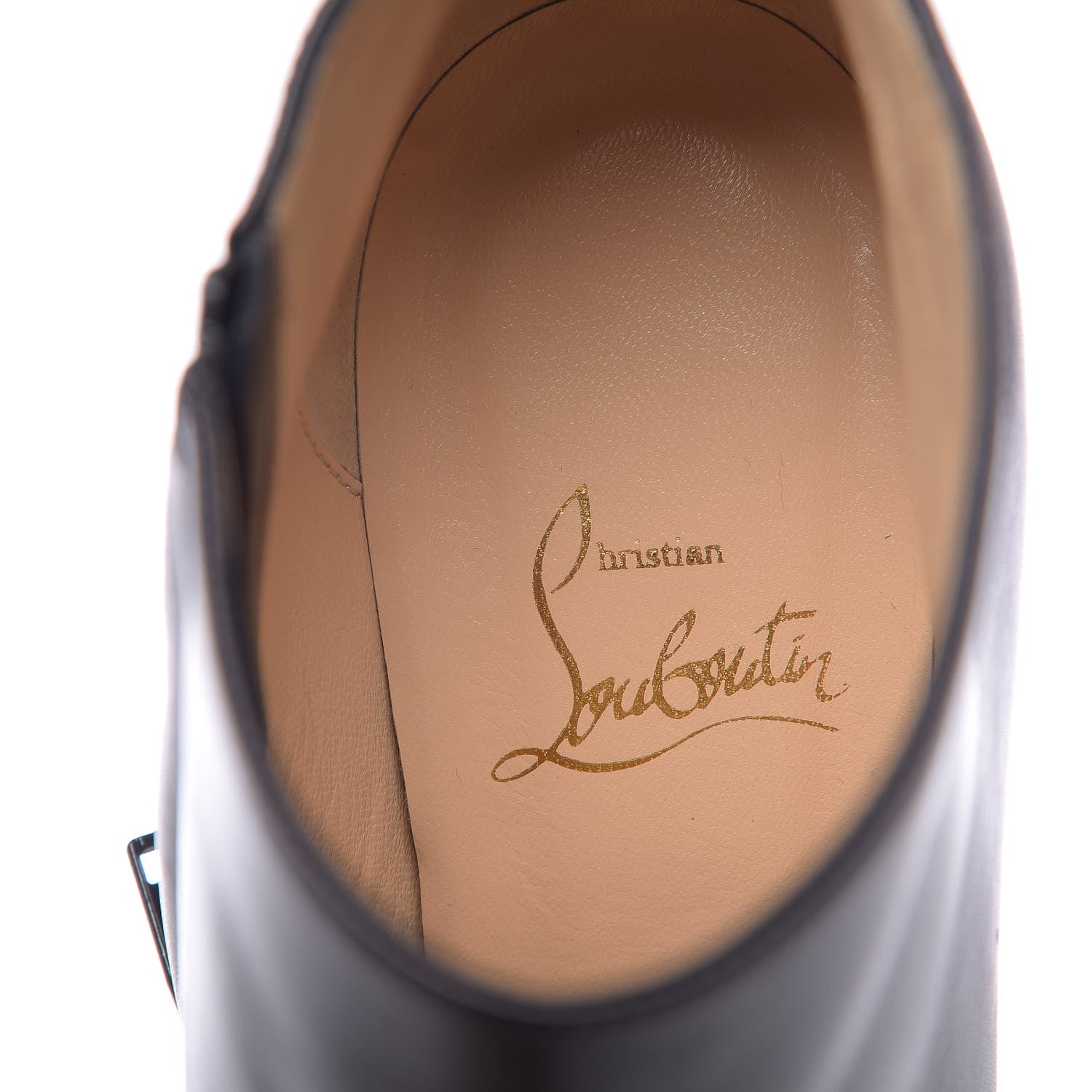 Christian Louboutin Calfskin Belle 85 Ankle Boots 36.5 Black 6 of 10