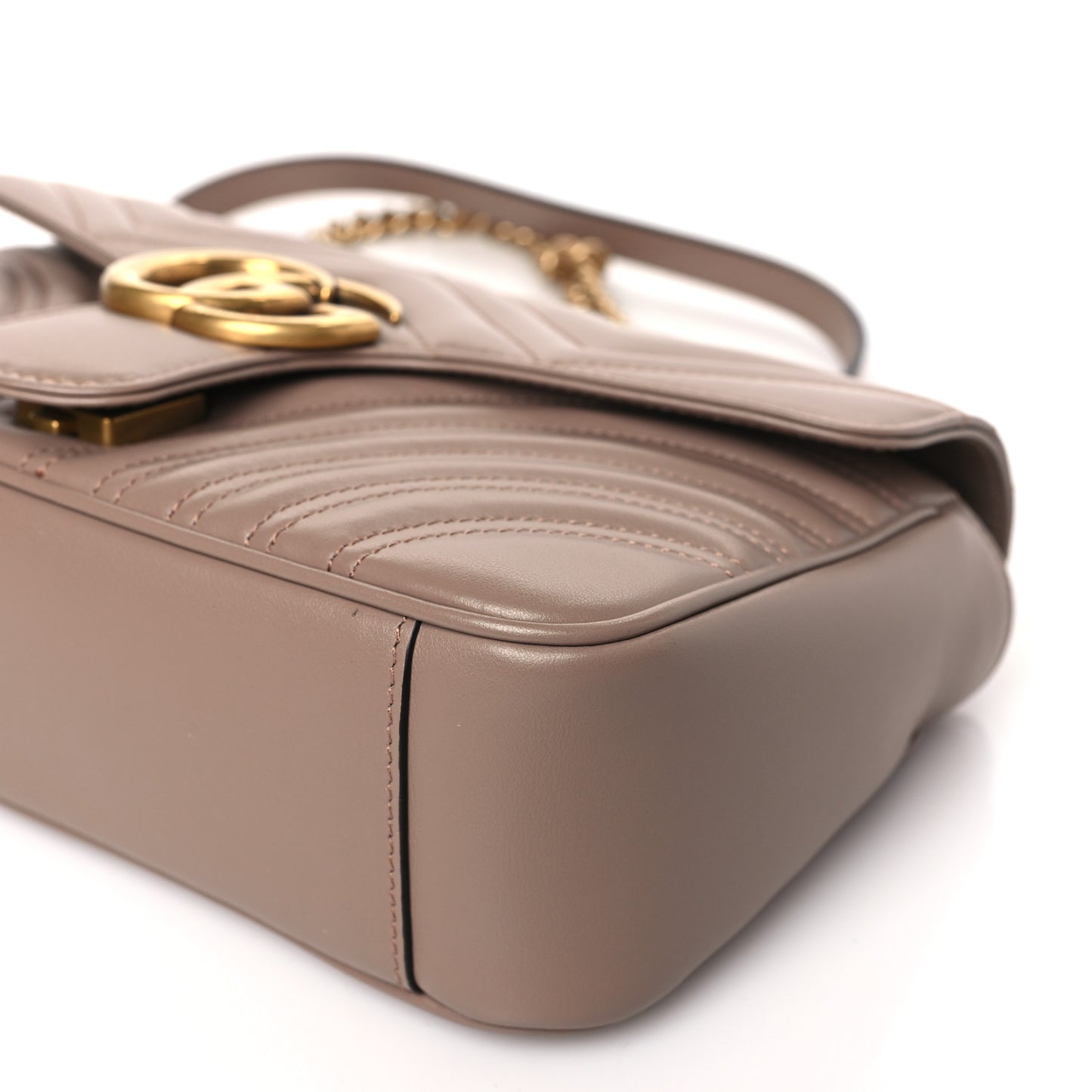 Calfskin Matelasse Small GG Marmont Shoulder Bag Porcelain Rose